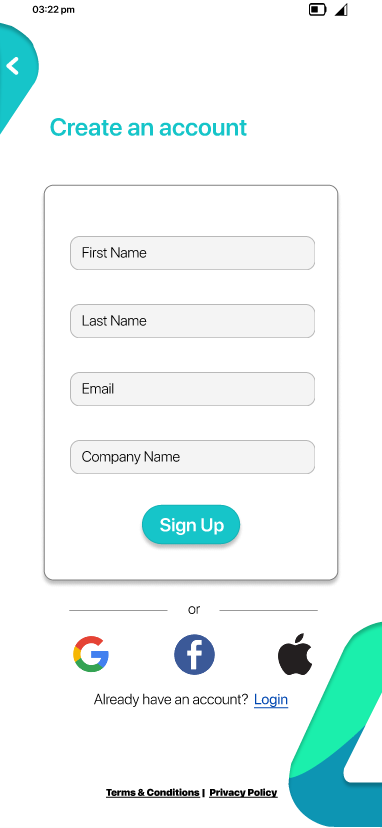Procurement Application Mobile View 2