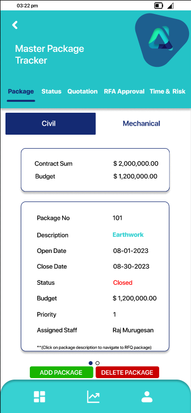 Procurement Application Mobile View 4