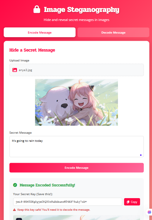 Steganography Tablet